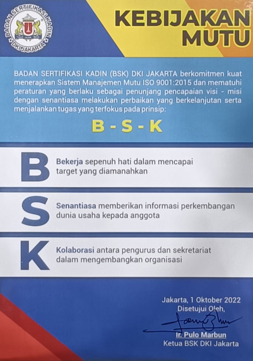 KEBIJAKAN MUTU